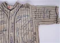 1918 Brooklyn Dodgers Spring Training Worn Flannel Jersey & Pants Autographed by 66 Hall Of Famers w/ Mickey Mantle Beckett LOA