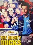 The Mighty Ducks Cast Autographed & Multi-Inscribed 12x16 Metal Print Beckett