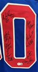 1980 USA Hockey Miracle Team Signed Custom Blue Jersey w/ 19 Signatures Beckett