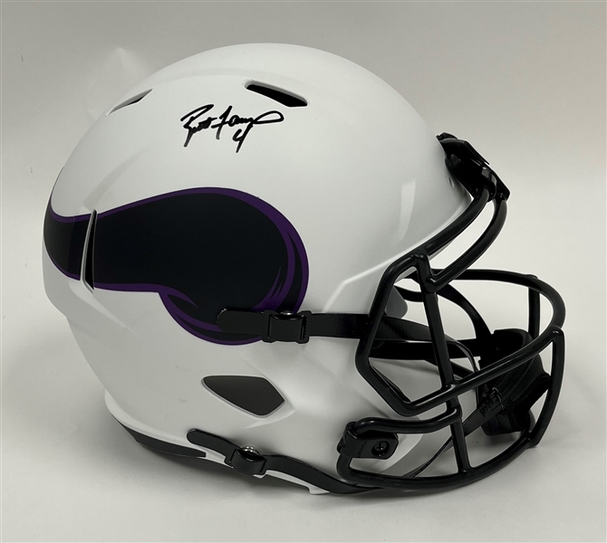 Brett Favre Autographed Minnesota Vikings Full Size Lunar Eclipse Replica Helmet
