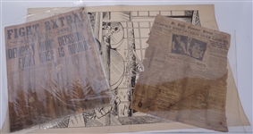 Jack Dempsey 1923 Vintage Newspaper Collection