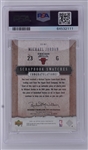 Michael Jordan 2005 UD Portraits #SS-MJ Scrapbook Swatches PSA 9