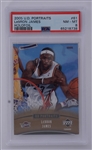 LeBron James 2005 UD Portraits #61 Holofoil PSA NM-MT 8 LE #02/10