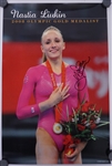 Lot of 2 Shawn Johnson & Nastia Liukin Autographed Posters Beckett