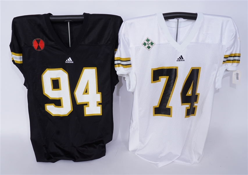 Lot of 2 Black & Gold College Football Jerseys