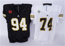 Lot of 2 Black & Gold College Football Jerseys