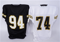 Lot of 2 Black & Gold College Football Jerseys