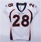 Correll Buckhalter 2010 Denver Broncos Game Used & Autographed Jersey w/ Team Provenance
