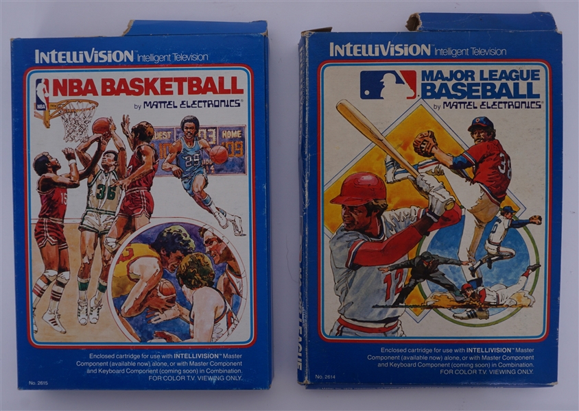 Lot of 2 NBA & MLB Intellivisions