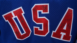 1980 Team USA Autographed Jersey w/ Pavelich & Suter JSA & Beckett LOA