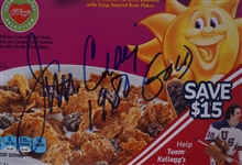 Jim Craig Autographed & Inscribed Unopened Raisin Bran Cereal Box JSA