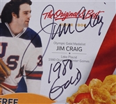 Jim Craig Autographed & Inscribed Unopened Corn Flakes Cereal Box JSA