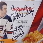 Jim Craig Autographed & Inscribed Unopened Corn Flakes Cereal Box JSA