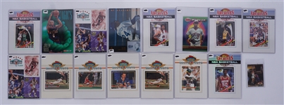 Lot of 15 Oversized NBA & MLB Cards