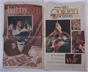 Lot of 2 Kirby Puckett & Minnesota Gophers Newspapers