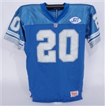Barry Sanders 1991 Detroit Lions Game Used Jersey w/ Dave Miedema LOA