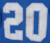 Barry Sanders 1991 Detroit Lions Game Used Jersey w/ Dave Miedema LOA