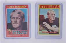 Lot of 2 Topps Terry Bradshaw Cards w/ Rookie Card