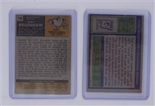 Lot of 2 Topps Terry Bradshaw Cards w/ Rookie Card