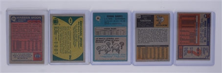 Lot of 5 Football Cards w/ Moon & Irvin Rookies