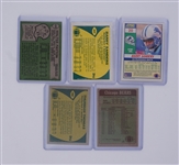 Lot of 5 HOF Running Backs Football Cards w/ Walter Payton
