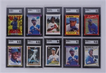 Lot of 10 Ken Griffey Jr. Graded Cards