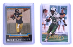 Large Collection of Football Cards w/ Roethlisberger & Moss Rookies