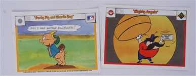 Large Collection of 1990 Upper Deck Looney Tunes Baseball Cards