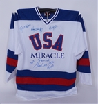 Jim Craig RARE Autographed Limited Edition Miracle Movie Premier Jersey Signed by Wayne Gretzky Cal Ripken Jr. & Joe Montana JSA