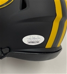 Lot of 2 Davante Adams & Jordy Nelson Autographed Green Bay Packers Eclipse Mini Helmets JSA