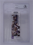 Harrison Smith Autographed & Slabbed Authentic Ticket From First NFL Interception Beckett