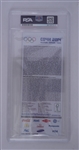 TJ Oshie Autographed & Slabbed 2014 Olympics Replica Ticket PSA/DNA