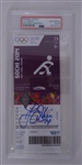 TJ Oshie Autographed & Slabbed 2014 Olympics Replica Ticket PSA/DNA