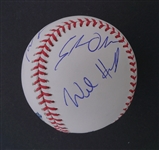The Sandlot Cast Autographed OML Baseball Beckett