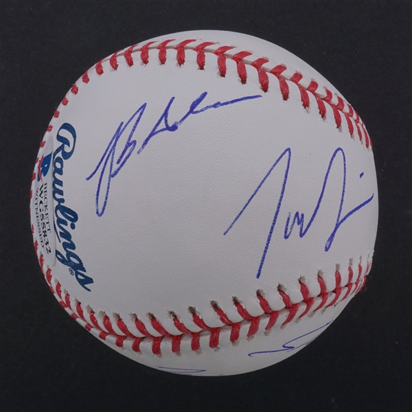 "The Sandlot" Cast Autographed OML Baseball Beckett