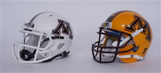 Lot of 2 Antoine Winfield Jr. & Tyler Johnson Dual Autographed Minnesota Gophers Mini Helmets Beckett
