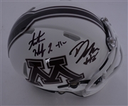 Lot of 2 Antoine Winfield Jr. & Tyler Johnson Dual Autographed Minnesota Gophers Mini Helmets Beckett