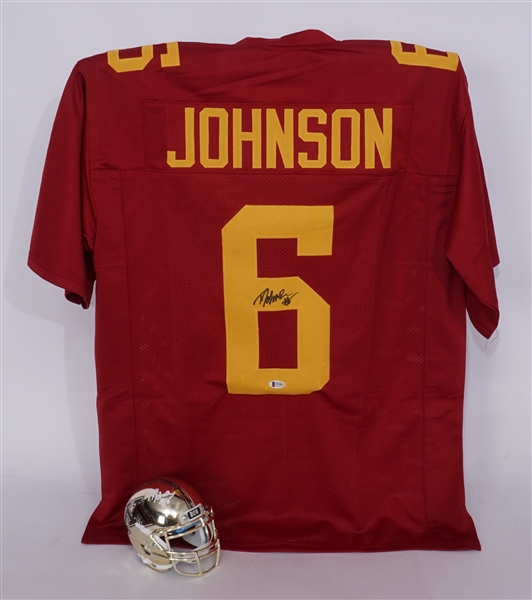 Tyler Johnson Autographed Custom Jersey & Mini Helmet Beckett