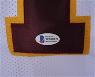PJ Fleck Autographed  Custom Jersey & Mini Helmet Beckett