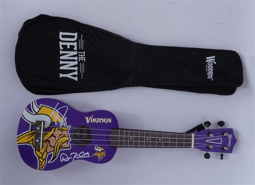 Adam Thielen & Stefon Diggs Dual Autographed Minnesota Vikings Ukulele Beckett