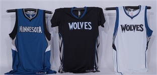 Lot of 3 Minnesota Timberwolves Jerseys