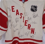Jim Craig RARE Autographed 2004 Eastern Conference All-Star Game Jersey From Craig's Personal Collection w/ Other Signatures Beckett LOA
