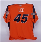 Carlos Lee 2005 Game Issued & Autographed N.L. HR Derby Jersey MLB
