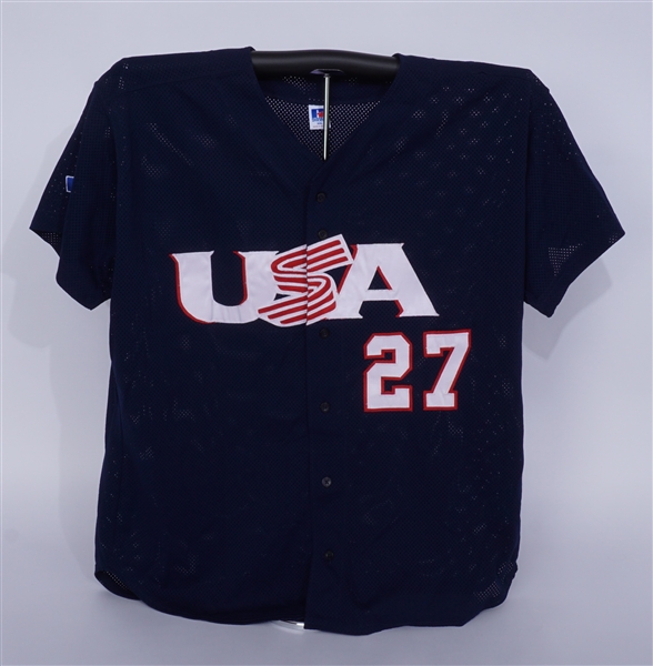 Brendan Harris 2005 Team USA Game Used Jersey w/ Letter of Provenance