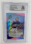 Dalvin Cook Autographed 2017 Donruss Optic Pink #193 Rated Rookie Card BGS