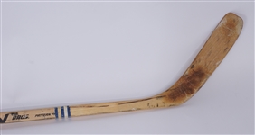 Shakey Walton Game Used Minnesota Fighting Saints Team Signed Hockey Stick