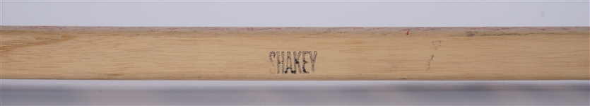 Shakey Walton Game Used Minnesota Fighting Saints Team Signed Hockey Stick