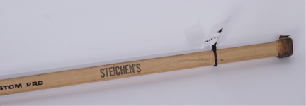 John McKenzie Game Used Minnesota Fighting Saints Team Signed Hockey Stick