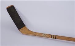 Noel Picard Game Used 1963-64 Champs Omaha Knights Team Signed Hockey Stick