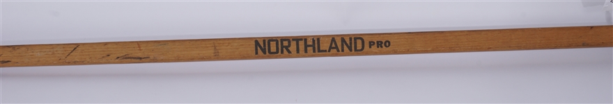 Noel Picard Game Used 1963-64 Champs Omaha Knights Team Signed Hockey Stick